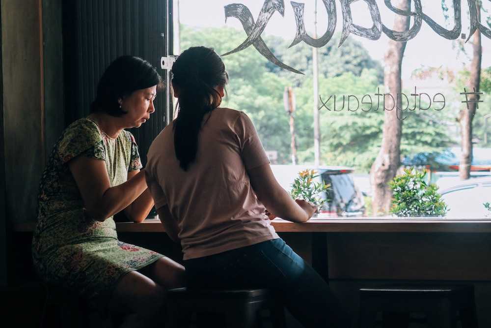 talking